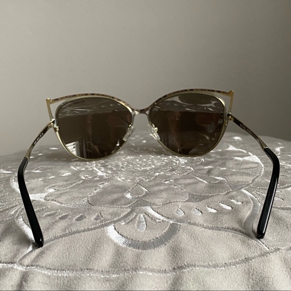Michael Kors Ina Gold Cat’s Eye Mirrored Sunglasses - Picture 13 of 14